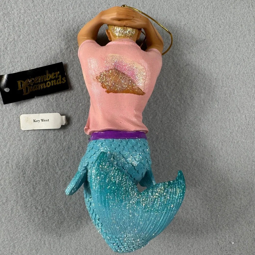 December Diamonds 2015 Key West Merman Retired Christmas Ornament w/Box 55-90850